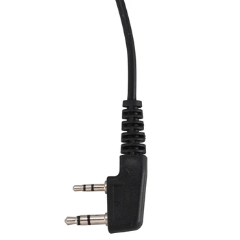 Топ 10X 2 пинов PTT MIC слушалки скрита акустична тръба в ухото слушалка за Kenwood TYT Baofeng UV-5R BF-888S CB