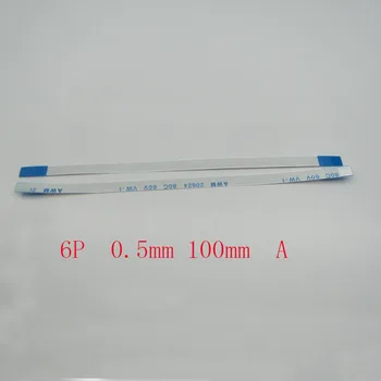 5-100pcs Нов FFC FPC 6pin плосък гъвкав кабел 0.5mm стъпка напред Дължина 100mm 10cm Ширина 3mm Ribbon 6p Flex кабел тип A