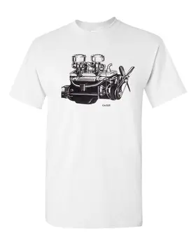 Hot Rod Tee T Shirt Drag Race 100% памук Vtg Art Kaiser мотор скорост на двигателя