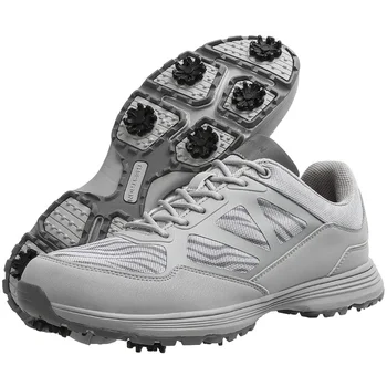 Нови дишащи обувки за голф Мъже Голям размер Удобни маратонки за голф Водоустойчиви обувки за ходене Маратонки против хлъзгане