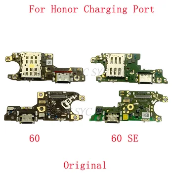Оригинален USB конектор за порт за зареждане Flex кабел за Huawei Honor 60 SE Части за ремонт на платки