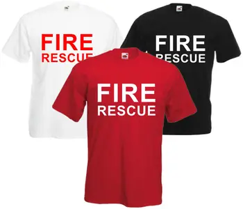 Пожарна спасителна фантазия рокля T тениска Ретро S-xxl пожарникарка пожарникарка
