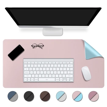 PU кожена подложка за бюро водоустойчива подложка за бюро за клавиатура и мишка домашен офис писане подложка кухня placemat