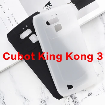 Премиум калъф за Cubot King Kong 3 телефон Coque Case Soft TPU Pure Black Прозрачен силиконов капак Funda Capas 5.5 инча
