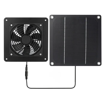 1Set слънчев панел вентилатор комплект въздух вентилация вентилатор устойчив на атмосферни влияния за пиле кокошарник домашни любимци къщи RV