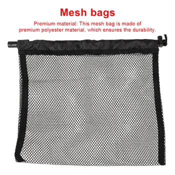 Net Bag Изработка Mesh Pack Бързо сухи неща Организатор Аксесоари за каяк